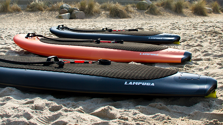 Lampuga – elektrisch betriebene Surfboards