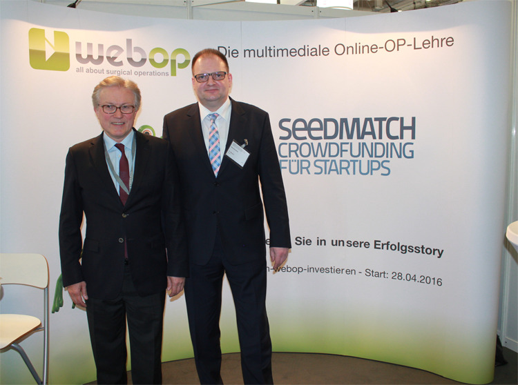 Gründer und Geschäftsführer von webOP: Prof. Heiss (l.) und Guido Gruhn (r.)